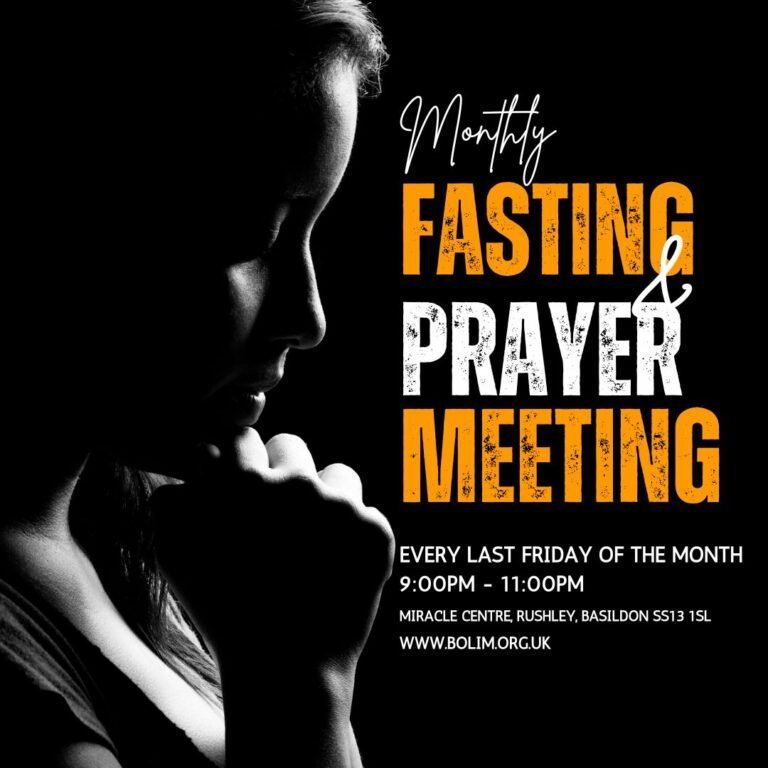 Monthly fasting & prayer