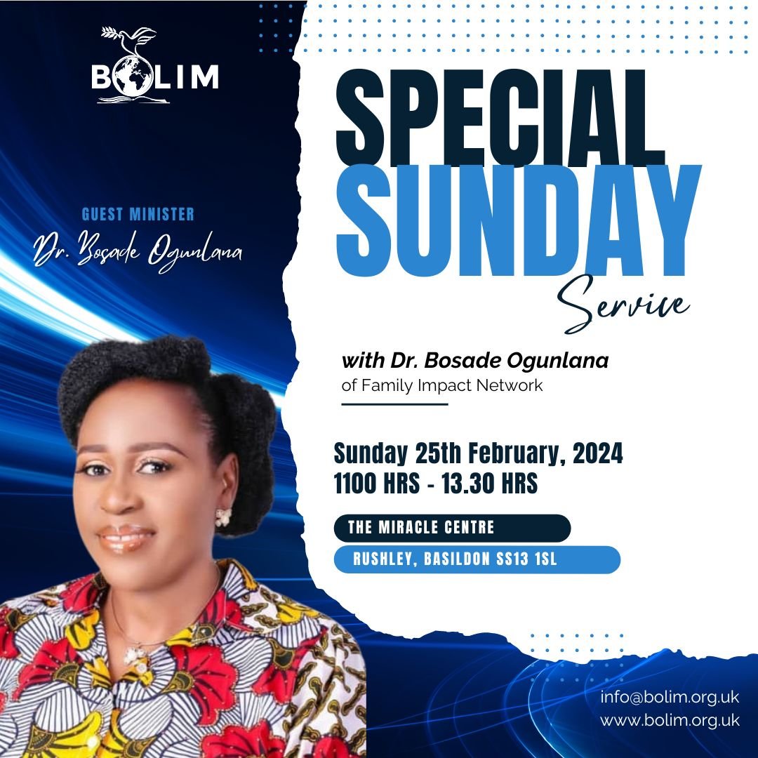 Special Sunday with Dr. Bosade